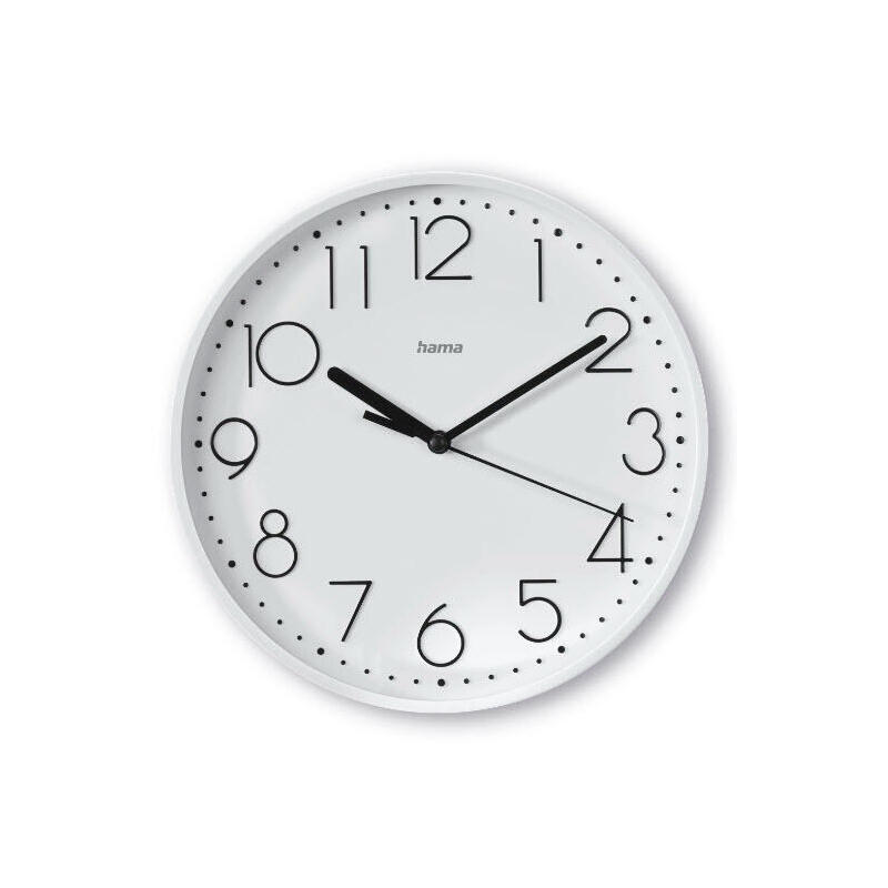 Hama reloj de pared salina, blanco