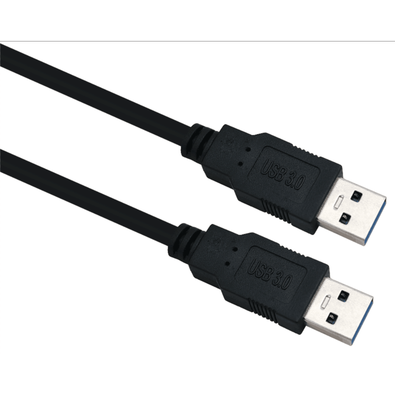 Helos cable, usb 3.0 a macho/a macho, 3,0m, negro