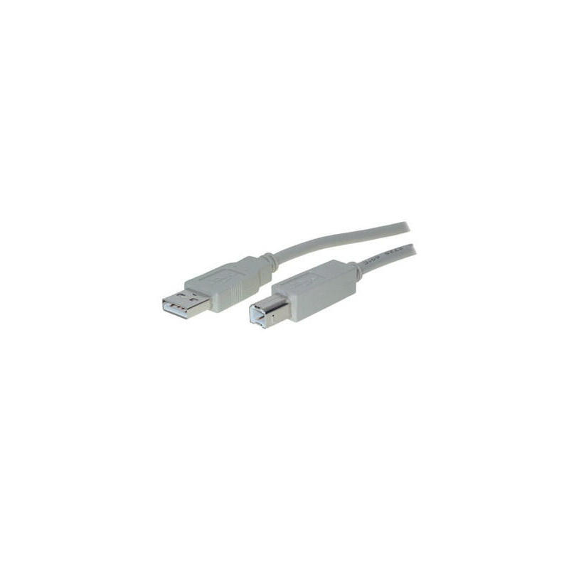 Helos usb 2.0 cable serie impresora  b, 5 m, gris