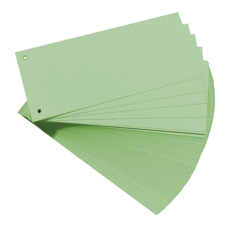 Herlitz 10843506 divisor cartÓn verde 100 pieza(s)