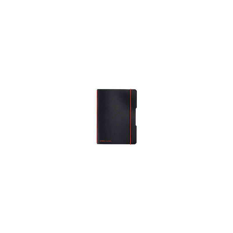 Herlitz 11361557 carpeta polipropileno (pp) negro, rojo a5/40