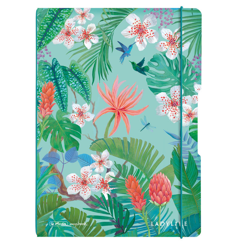 Herlitz ladylike jungle cuaderno y block a4 80 hojas verde, multicolor