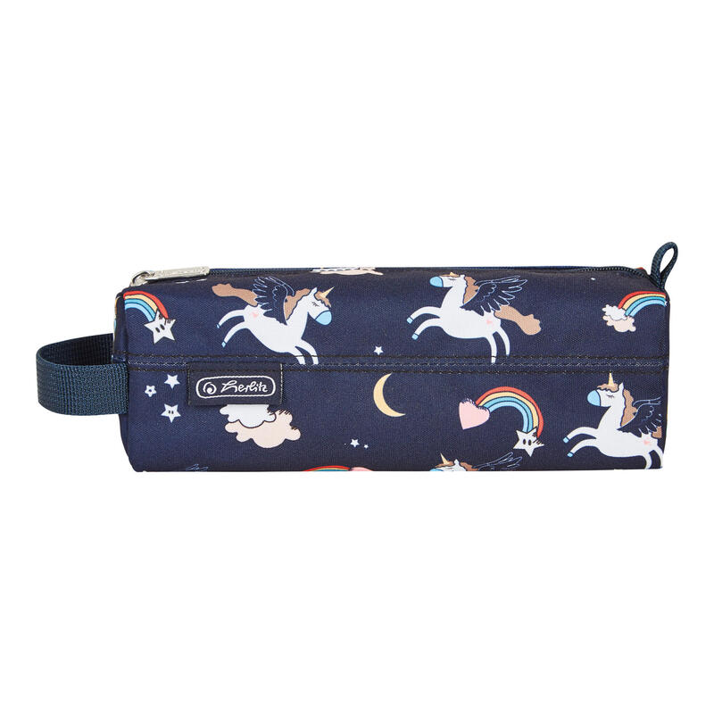 Herlitz quattro dreamy unicorn estuche suave poliéster multicolor, marina