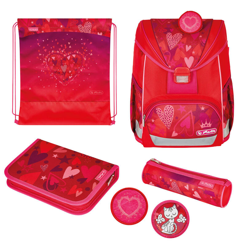 Herlitz ultralight plus sweet hearts, mochila escolar 50037704