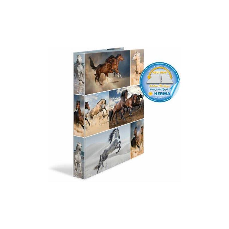 Herma carpeta 4 anillas a4 25 mm  (caballos)