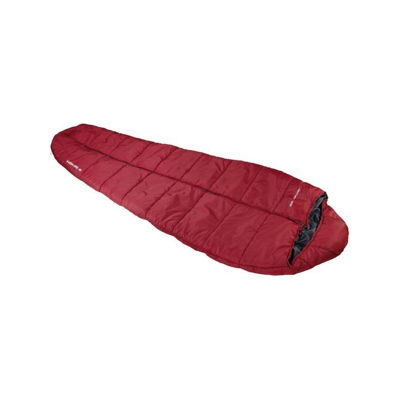 High peak century 300, saco de dormir rojo oscuro/gris 23227