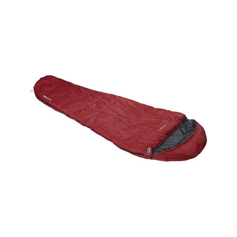 High peak tr 300, saco de dormir rojo oscuro/gris 23061