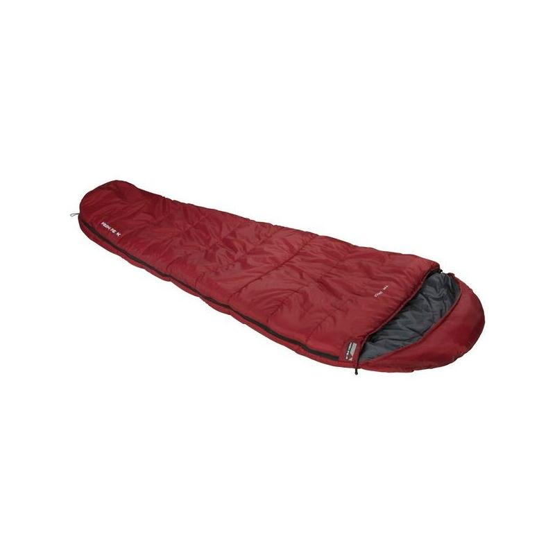 High peak tr 350, saco de dormir rojo oscuro/gris 23068