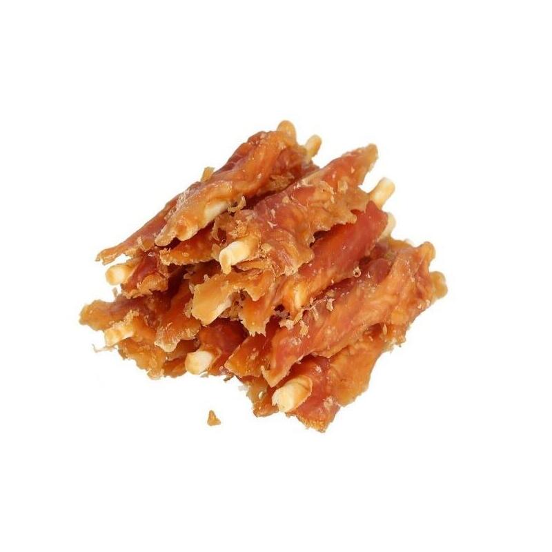 Hilton chicken inserted with white rawhide stick – golosina para perros – 500 g