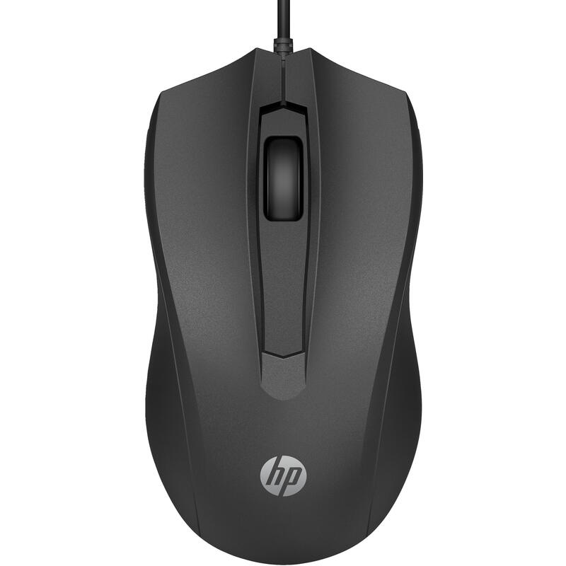 Hp raton 100 con cable usb negro