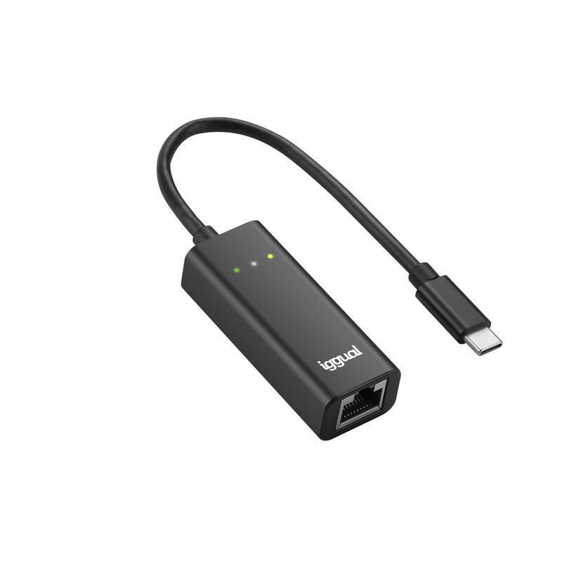 Iggual adaptador tipo c a rj45 gigabit 1000mbps