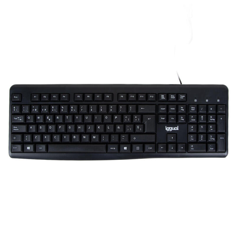 Iggual teclado estÁndar ck-basic2-105t negro