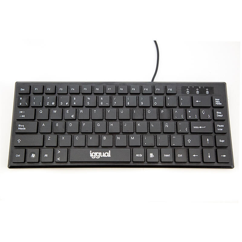 Iggual teclado usb compacto tkl slim tkl-usb negro