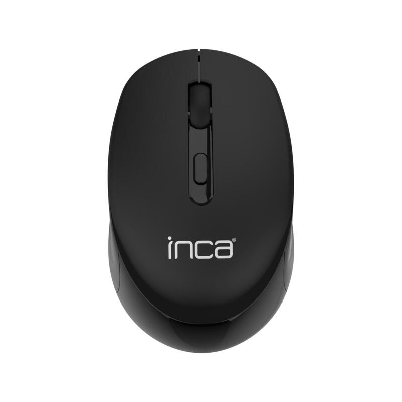 Inca raton iwm-243rs 1600 dpi,candy design negro, 2,4ghz