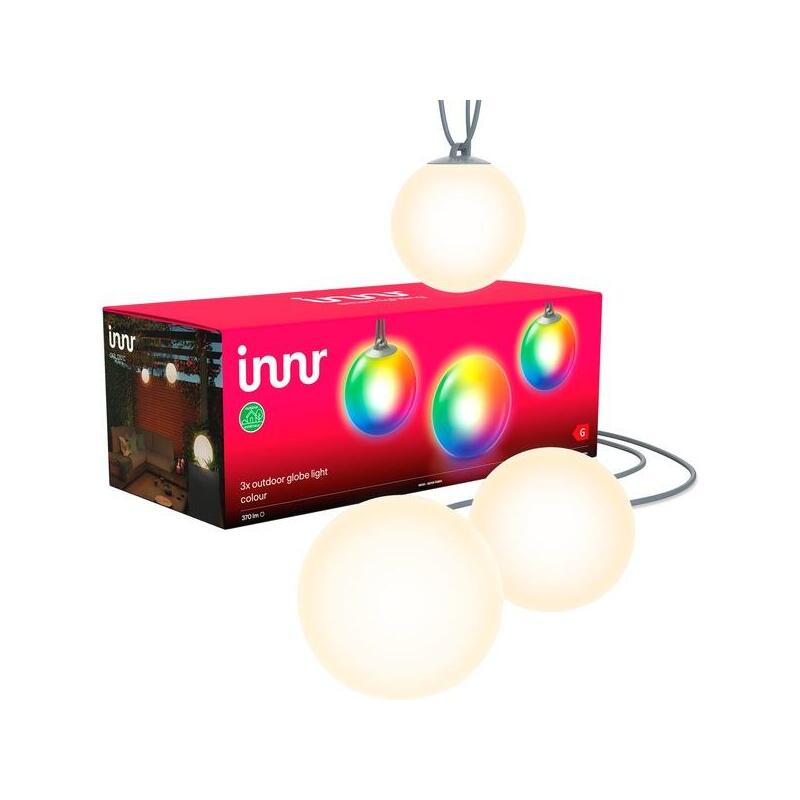 Innr outdoor smart globe light color paquete de 3, la luz led reemplaza 33 vatios ogl 130 c