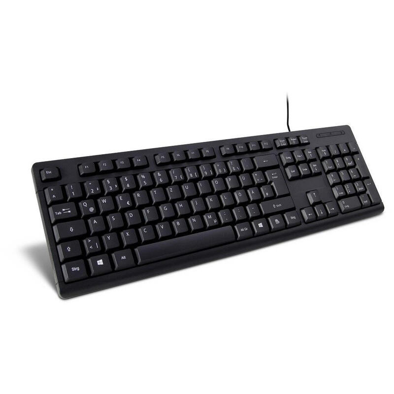 Inter-tech k-118, teclado (aleman) negro