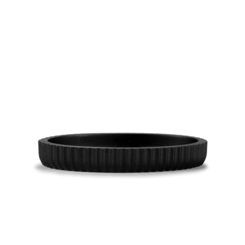 Jabonera resina negro mate 13,5x9x2cm andrea house