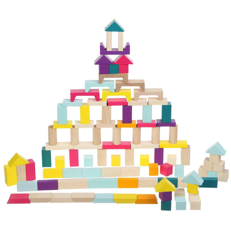 Jamara kidiwood – juego de bloques de madera 100 piezas