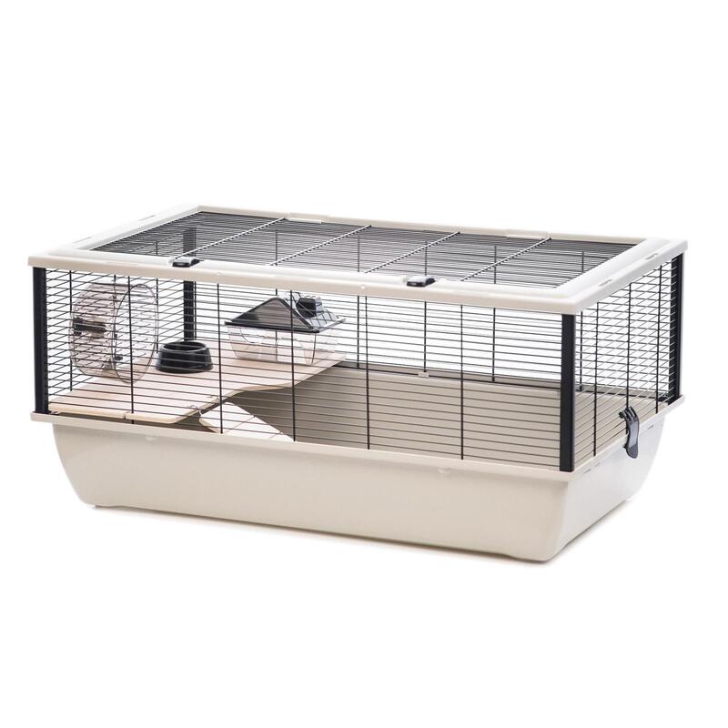 Jaula para un hamster inter-zoo bob + wood beige
