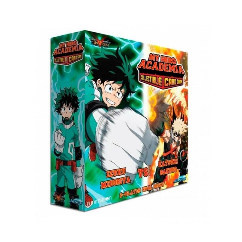 Juego de cartas my hero academia rival deck izuku midoriya vs. katsuki bakugo 2 – player 2 mazos ingls