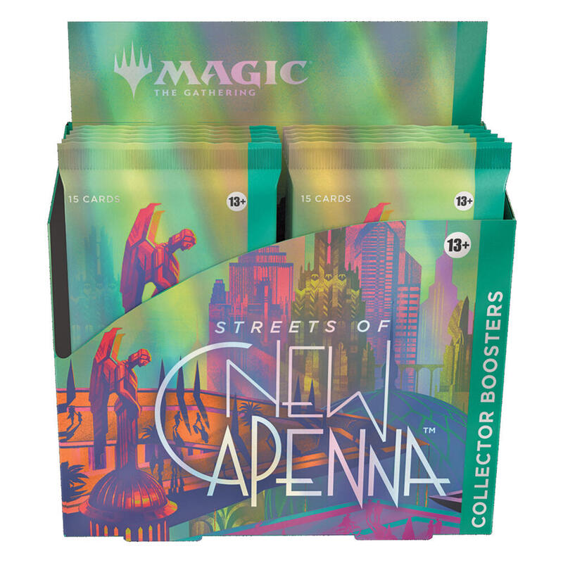 Juego de cartas wizards of the coast magic the gathering streets of new capenna caja de sobres de coleccionista (12) ingls