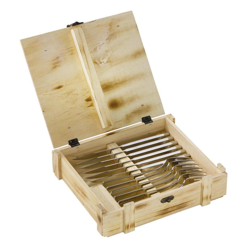 Juego de cubiertos para bistec zwilling 12 uds. en caja de madera