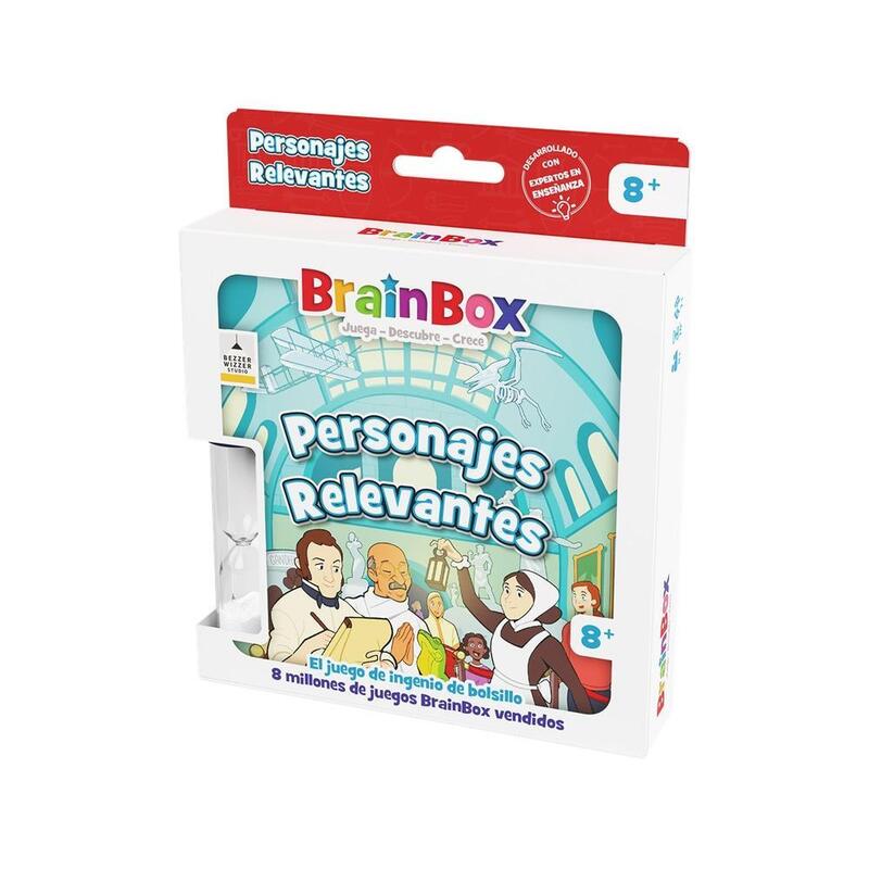 Juego de mesa brainbox pocket personajes relevantes edad recomendada 8 aÑos