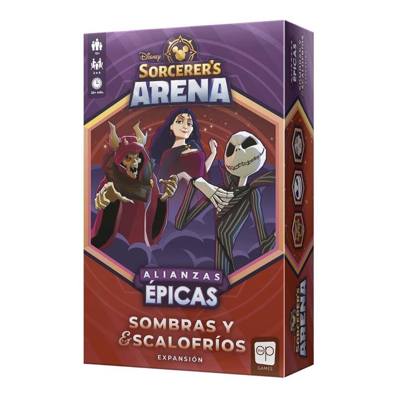 Juego de mesa disney sorcerer arena sombras y escalofrios expansion edad recomendada 13 aÑos