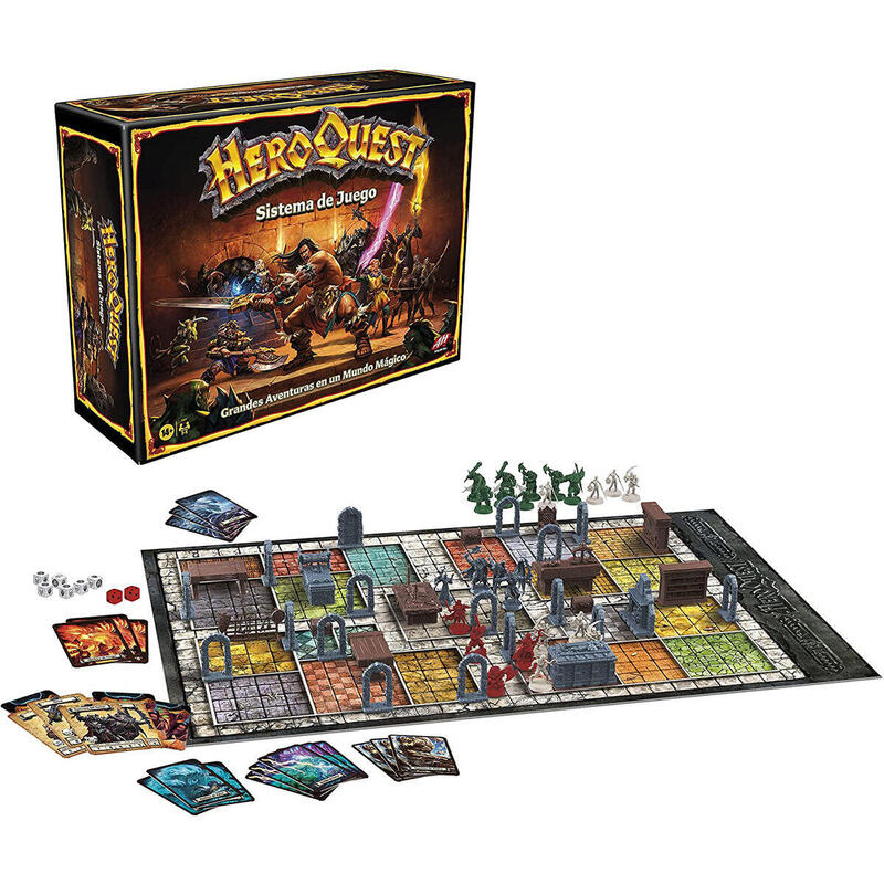 Juego de mesa heroquest aventuras en mazmorras avalon hill espaol