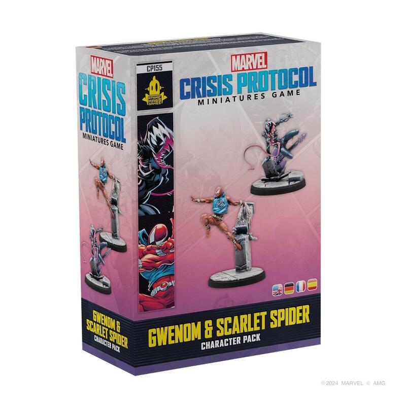 Juego de mesa marvel crisis protocol gwenom & scarlet spider edad recomendada 14 aÑos
