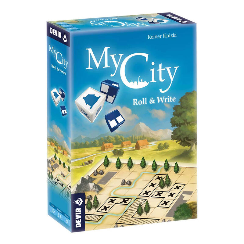 Juego de mesa my city roll and write