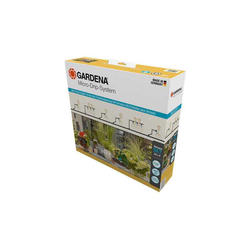 Juego de riego por goteo micro-drip-system gardena terraza, 30 plantas, goteros 13400-20