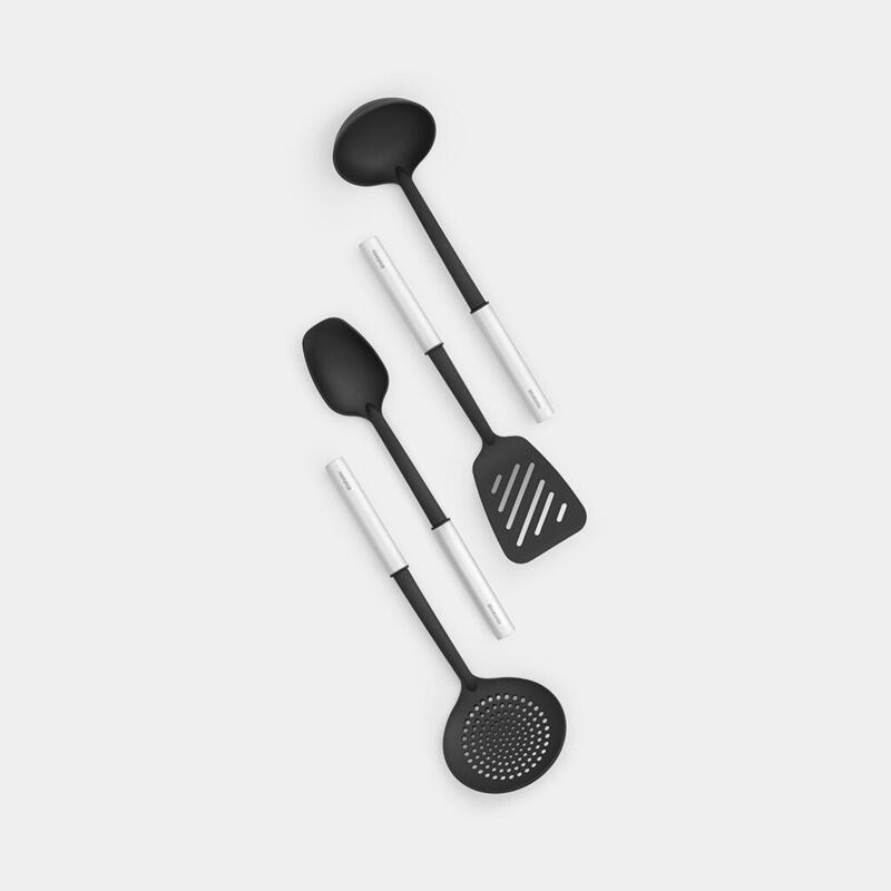 Juego de utensilios de cocina de brabantia con revestimiento antiadherente