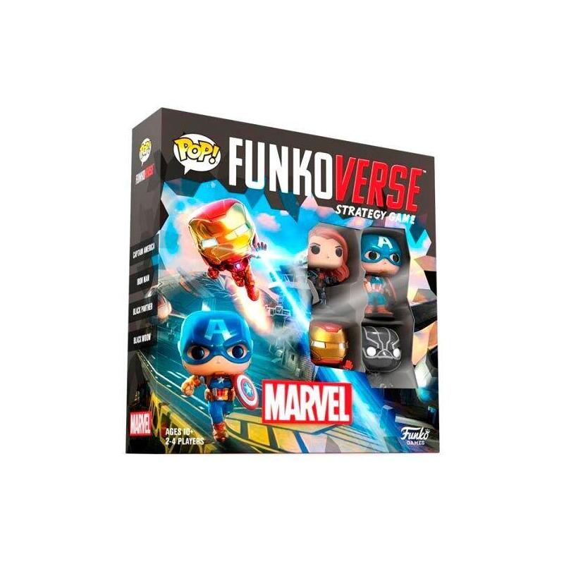 Juego mesa espaol pop funkoverse marvel 4fig