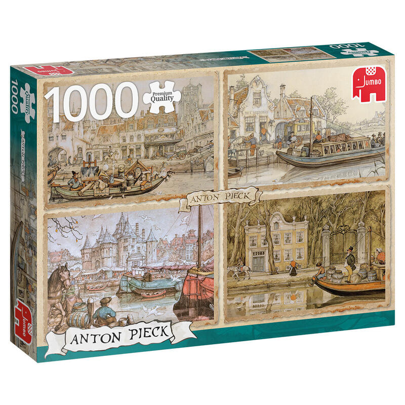 Jumbo puzzle anton pieck, barcos por el canal