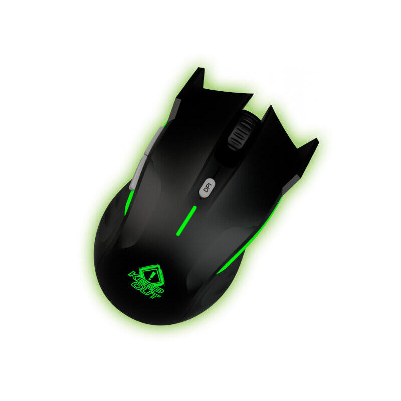 Keep out raton gaming poseidon 4000dpi negro sensor avago