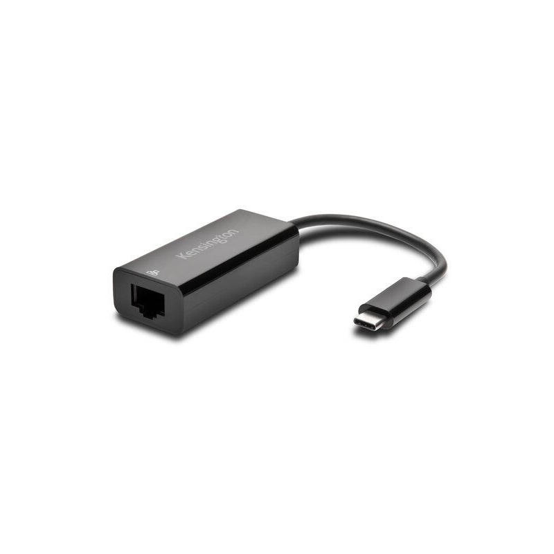 Kensington adaptador de usb-c a ethernet ca1100e negro usb tipo c, ethernet, 1000 mbit/s, negro