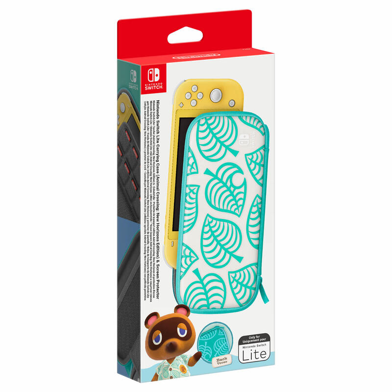 Kit accesorios nintendo switch lite animal crossin funda + protector lcd /new horizons 10004106