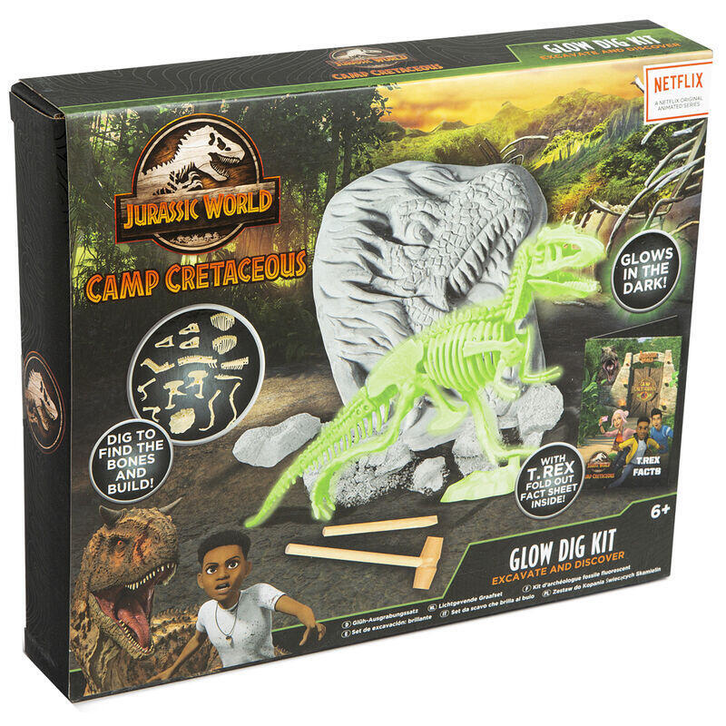 Kit excavacion brillante camp cretaceaous jurassic world