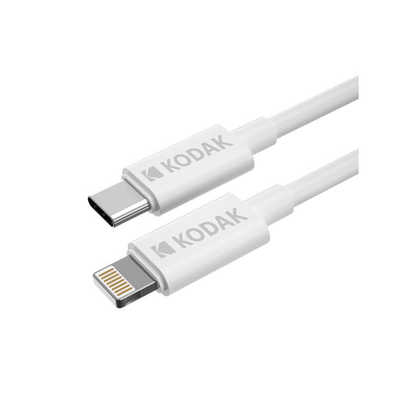 Kodak cable usb 1m usb c lightning blanco