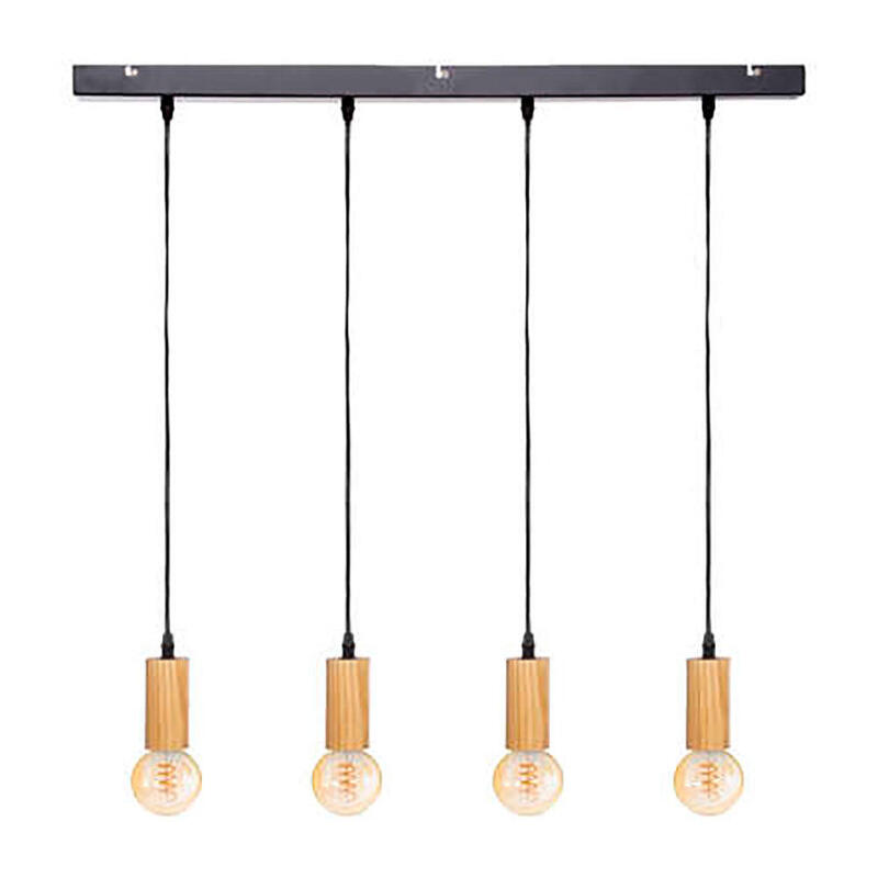 Lampara de techo col.»ays» e27 60w color negro/beige 110x100cm