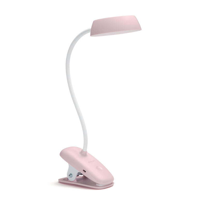 LÁmpara portÁtil philips donutclip dsk201 3w rosa
