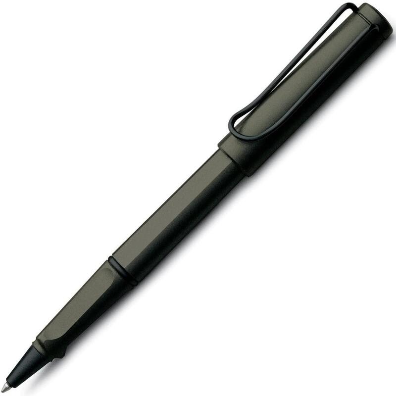 Lamy bolÍgrafo roller ball safari umbra 317m punta media tinta azul color negro estuche de cartÓn
