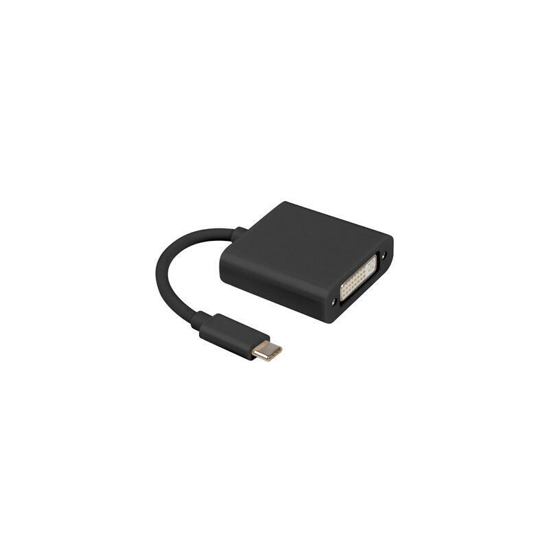 Lanberg adaptador usb tipo-c (m) -dvi (f) 15cm black