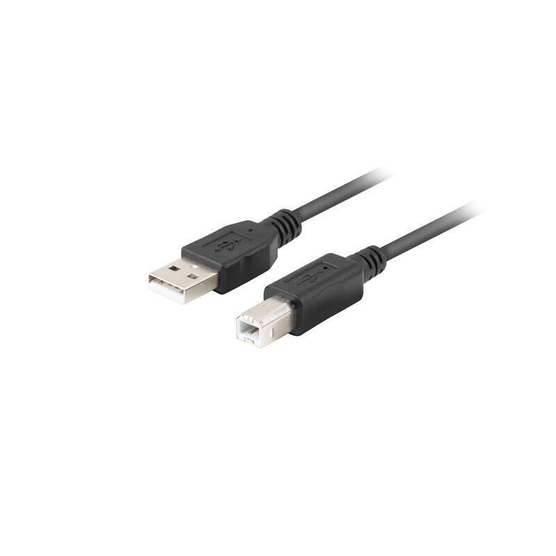 Lanberg ca-usba-15cu-0010-bk cable usb 1m 2.0 usb a-usb-b