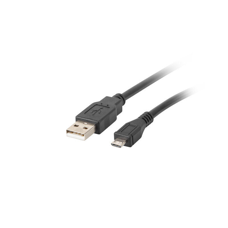 Lanberg cable ca-usbm-10cc-0018-bk usb macho a micro usb macho,negro,1.8 metros