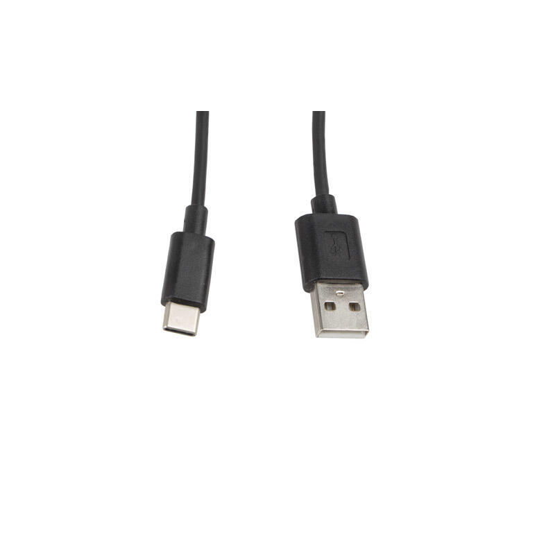 Lanberg cable usb 2.0 a usb tipo-c m/m 1m negro ca-usbo-10cc-0010-bk