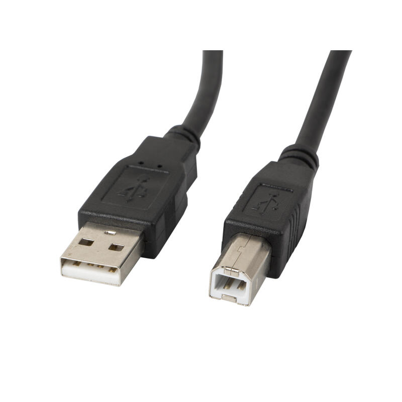Lanberg cable usb 2.0 — usb-b (impresora) negro 1m