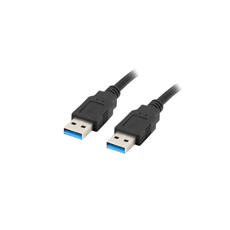 Lanberg cable usb-a m/m 3.0 0.5m negro