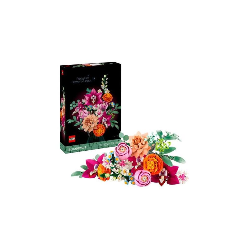 Lego 10342 botanicals hermoso ramo rosa, juguete de construcciÓn   10342